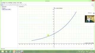 Tegne eksponentialfunksjon i GeoGebra [upl. by Essiralc]