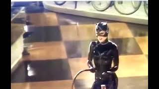 Batman returns  Behind the scenes Michelle Pfeiffer Whips Mannequin [upl. by Behl]