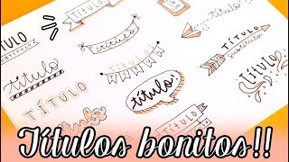 40 TÍTULOS BONITOS ✄ Barbs Arenas Art [upl. by Reivad]