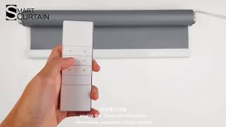 How to setting Remote Control for quotRoller Blind DC Motorquot  Smart Curtain Malaysia [upl. by Vinn107]