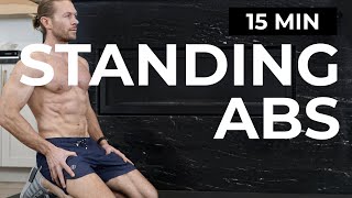 Standing Abs Workout  15 Min Home Abs Workout [upl. by Sylvanus]