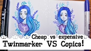 REVIEW Action Twinmarkers VS Copic Ciao [upl. by Hastings]