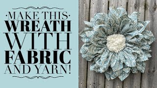 Wreath Making  Fabric Wreath Tutorial  How to Make a Wreath [upl. by Adair179]