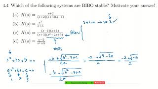 44 Which of the following systems are BIBO stable [upl. by Silin]