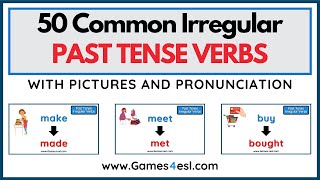 50 Irregular Past Tense Verbs In English [upl. by Atilehs]