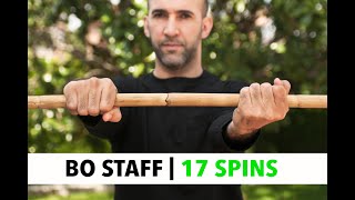 Bo Staff  17 SPINS  Tutorial [upl. by Sivert]