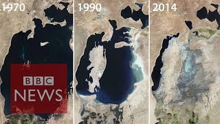 Aral Sea Manmade environmental disaster  BBC News [upl. by Nivrek340]