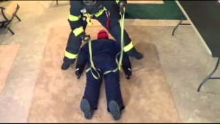 Single Firefighter Hasty Harness for Victim Rescue [upl. by Annairam686]