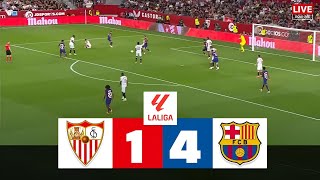 SEVILLA vs BARCELONA  2425 LALIGA EA SPORTS FULL MATCH [upl. by Alaunnoif]