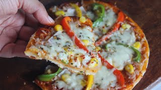 Pizza Recipe  Tawa Pizza Recipe  Pizza on tawa 🍕 [upl. by Bay]