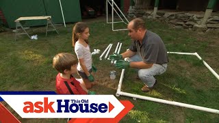 How to Build a Soccer Goal  Projects For Kids  Ask This Old House [upl. by Wheaton]