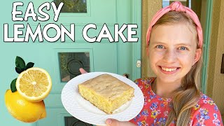 Delicious Lemon Drizzle Cake Recipe  Family Fun Pack Cooking [upl. by Arodal]