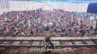 Attack on Titan Eren vs Colossal Titan eng sub [upl. by Hazel366]