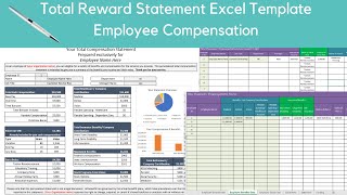 Total Rewards Statement Excel Template Employee Compensatio [upl. by Sherlock]