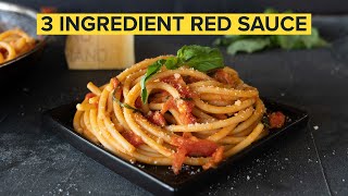 How to make the SIMPLEST ITALIAN PASTA SAUCE at home [upl. by Amador]