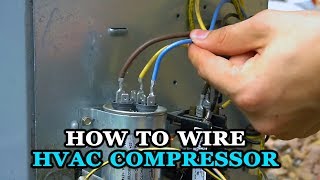 How to Wire Air Conditioner Compressor [upl. by Rois]