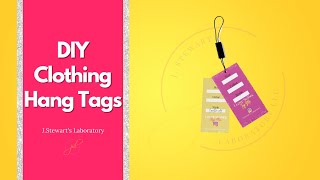 Diy Clothing Hang Tags  Diy Tag Labels [upl. by Missy]