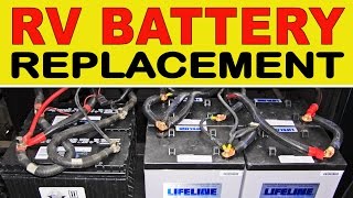 How To Replace Deep Cycle RV quotHousequot Batteries [upl. by Detta]