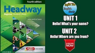 New Headway 4th Edition Video Beginner Unit 1 and 2 [upl. by Noli]