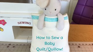 How to Sew a Quillow with Fleece amp Flannel Part 1 [upl. by Nnasor]