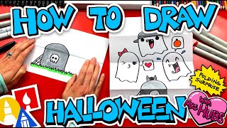 How To Draw A Halloween Folding Surprise With Mrs Hubs [upl. by Iblehs623]