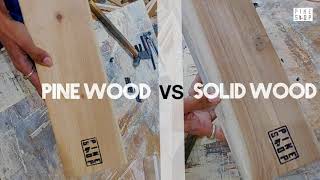 Pine Shop Pine Wood Vs Solid Wood Pros [upl. by Nodrog338]