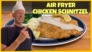 AIR FRYER CHICKEN SCHNITZEL  Richard in the kitchen [upl. by Ayrolg]