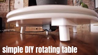 DIY rotating table  EASY [upl. by Attoynek]