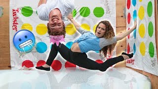 WE PLAYED TWISTER on ICE Sister vs Brother [upl. by Hanas]