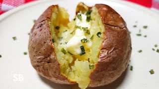 Air Fryer Baked Potatoes Recipe  Papas asadas en la freidora de aire [upl. by Edmanda]