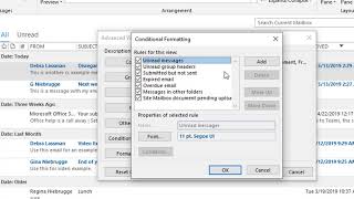 Use Conditional Formatting to Organize your Outlook Inbox [upl. by Ros305]