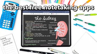 the BEST FREE notetaking apps 🌷 [upl. by Postman264]