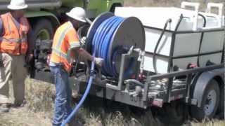 Culvert Cleaning  Custom Trailer Jetter  Cold Water [upl. by Lura]