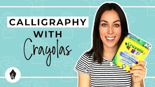 Beginners Guide To Doing Calligraphy With A Crayola Marker [upl. by Omocaig]