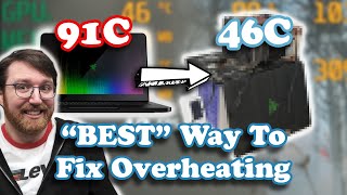 The quotBESTquot way to FIX an OVERHEATING gaming laptop [upl. by Moffit764]