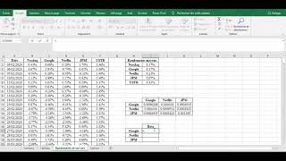 Gestion de portefeuille sur Excel MEDAF [upl. by Ellard206]