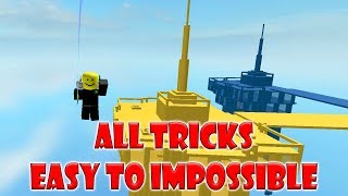 All tricks Easy to Impossible in Doomspire Brickbattle [upl. by Ecissej]