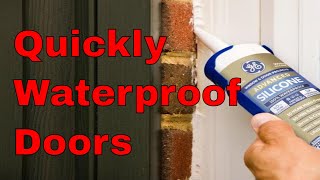 Waterproofing How To Weather Seal Door Threshold Water Leak [upl. by Hephzipa]