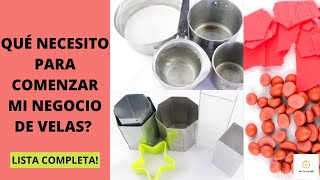 MATERIALES Para Hacer VELAS CASERAS 🗒 Lista COMPLETA [upl. by Mcloughlin465]