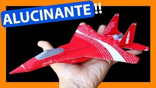 🔥 Como hacer un AVION DE PAPEL de GUERRA para imprimir en 3d que vuele mucho y lejos AEROMODELISMO [upl. by Trebleda]