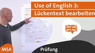 Use of English 3 Lückentext bearbeiten MSA 2019 Bayern  alpha Lernen Prüfung erklärt Englisch [upl. by Esile]