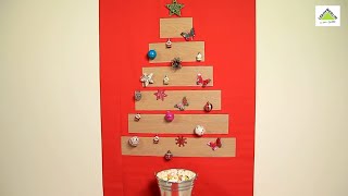 Cómo hacer un árbol de Navidad con madera  LEROY MERLIN [upl. by Hsihsa]