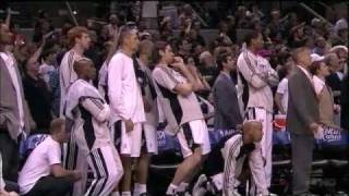 Tim Duncans 3pt shot in overtime against Phoenix  2008 NBA Playoffs [upl. by Rakel]