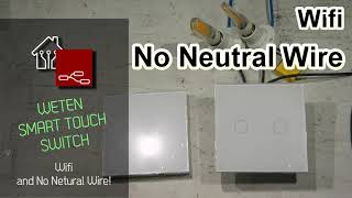 Wifi Noneutralwire touch switch for Tuya [upl. by Penny931]