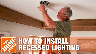 How to Install Recessed Lighting  Can Lights  The Home Depot [upl. by Iseabal]