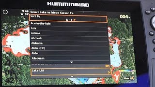 Humminbird HELIX How to use Lake List [upl. by Anabella53]