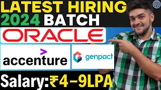 Accenture Oracle Genpact and MORE are Hiring BIG TIME in 2024 [upl. by Airamzul]