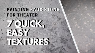 Basic Faux Stone Textures  Scenic Art [upl. by Dowd855]