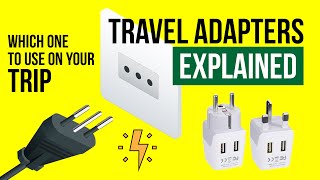 TRAVEL ADAPTERS and Power PLUGS explained  World Travel Tips [upl. by Ydnagrub]