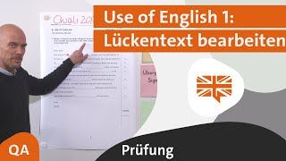 Use of English 1 Lückentext bearbeiten QA 2017 Bayern  alpha Lernen Prüfung erklärt Englisch [upl. by Linsk270]